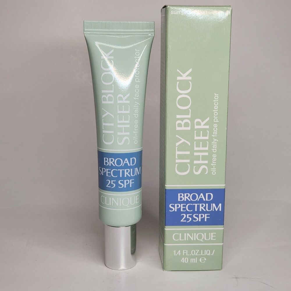 Clinique City Block Sheer SPF 25 40ml 1.4FL OZ New in Box Fresh